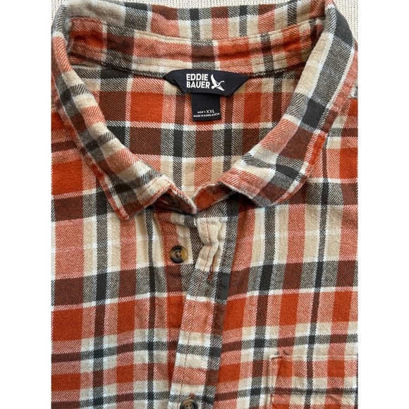 Eddie Bauer Other - Eddie Bauer Mens Plaid Flannel Shirt Long Sleeve Button Up Big and Tall Size XXL